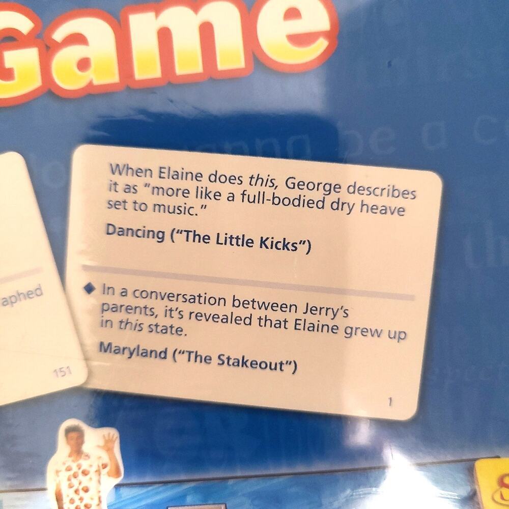 Seinfeld Trivia Game NEW Minor Box Damage - Picture 8 of 8